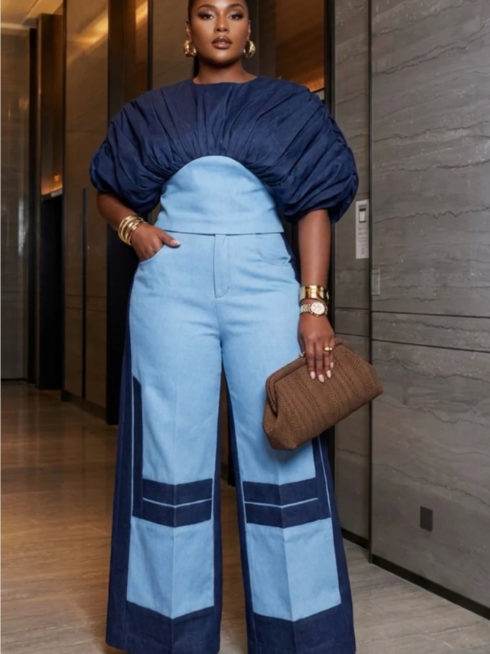 The Halo Denim Set